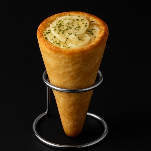 Onion & Cheese Pizza Cone