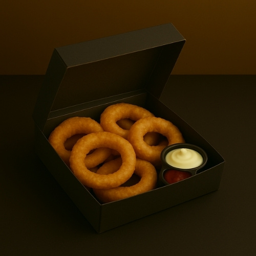 Onion rings beer battered