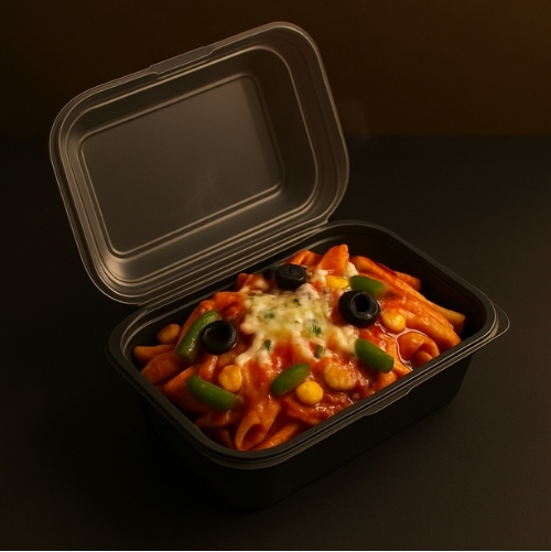 Red sauce veggie pasta