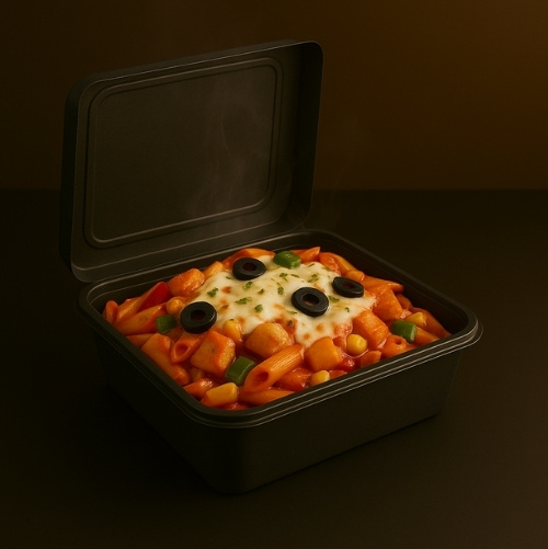 Red sauce veggie and Chicken pasta